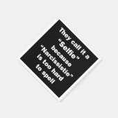 彼らはそれを自撮りと呼んでいる スタンダードカクテルナプキン (角)