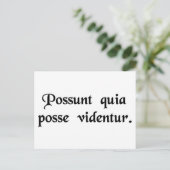 彼らはできる考えからです。 ポストカード (スタンド正面)