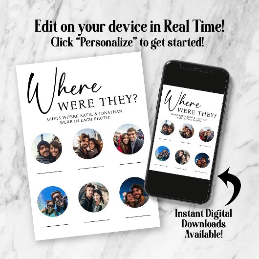 彼らはどこで結婚式を挙げた？パーティーゲーム 招待状