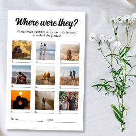 彼らはどこにいたおもしろい写真の推測ゲーム チラシ