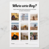 彼らはどこにいたおもしろい写真の推測ゲーム チラシ (正面)