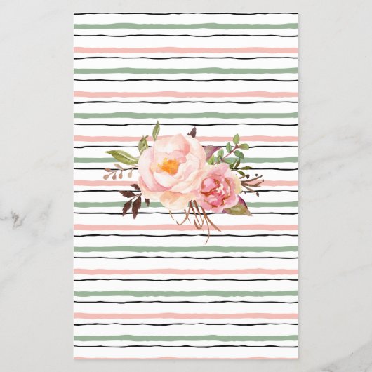 彼らはどこにいたブライダルシャワーピンクゲームカード チラシ (裏面)