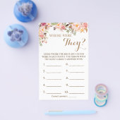 彼らはどこにいた？ピンクフローラゲームカード チラシ (シングル)