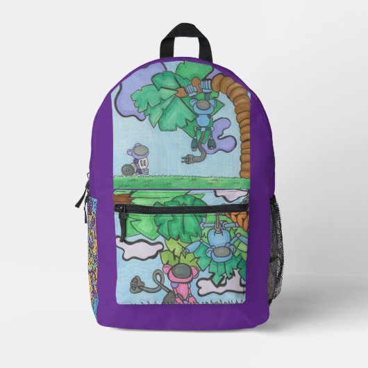 彼らはどのように猿をのまわりにする プリントバックパック (正面)