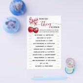 彼らはむしろさくらんぼコケットのシャワーゲームカード チラシ (シングル)