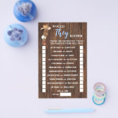 彼らはむしろオウムカウボーイ赤ちゃんシャワーゲームカード チラシ (シングル)