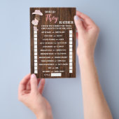 彼らはむしろオウム女性のカーボーイ赤ちゃんシャワーゲームカード チラシ (ハンドル)