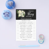 彼らはむしろカップルのシャワーゲームカード チラシ (シングル)