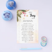 彼らはむしろクリスマスシャワーゲームカードフライヤー チラシ (シングル)