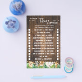 彼らはむしろサファリ素朴シャワーゲームカードだろうか チラシ (シングル)