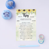 彼らはむしろヒマワリのシャワーゲームカードを持ちたい チラシ (シングル)