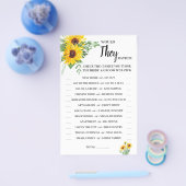 彼らはむしろヒマワリのシャワーゲームカードを持ちたい チラシ (シングル)