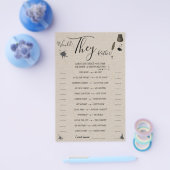 彼らはむしろペンとインクウェルのシャワーゲームカード チラシ (シングル)