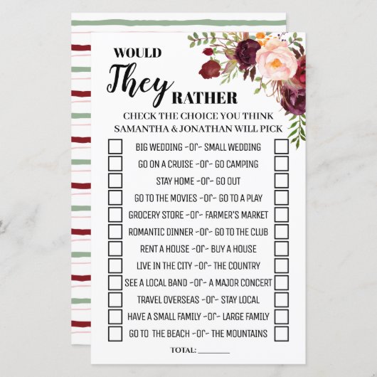 彼らはむしろマルサラの花シャワーゲーム (正面/裏面)