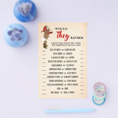 彼らはむしろ消防士の赤ちゃんシャワーのオウムゲームカード チラシ (シングル)