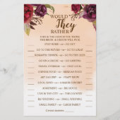 彼らはむしろ燃え立つシャワーゲームカードを チラシ (正面)