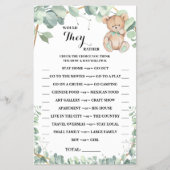 彼らはむしろ緑のシャワーのゲームカードを持つだろうか チラシ (正面)