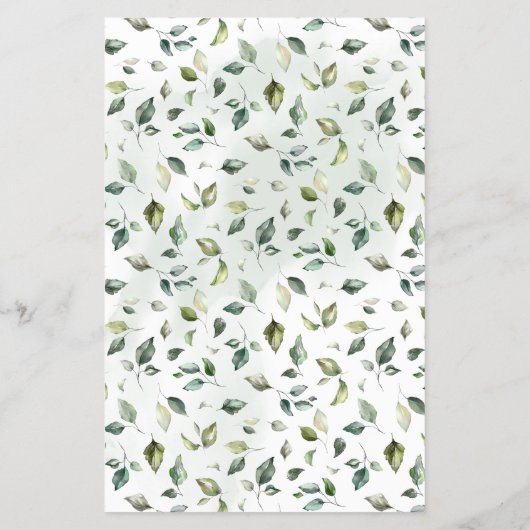 彼らはむしろ緑の赤ん坊のシャワーゲームカード チラシ (裏面)