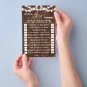 彼らはむしろ西部のブライダルシャワーのゲームカード チラシ (ハンドル)