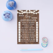 彼らはむしろ西部のブライダルシャワーのゲームカード チラシ (シングル)