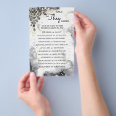 彼らはむしろ黒いバラシャワーゲームカード チラシ (ハンドル)