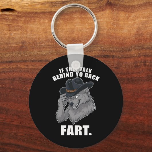 彼らはもしあなたの背骨のミームの後ろに話しおもしろいている キーホルダー (正面)