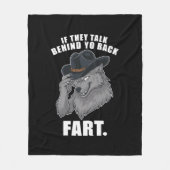 彼らはもしあなたの背骨のミームの後ろに話しおもしろいている フリースブランケット (正面)
