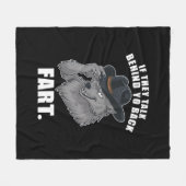 彼らはもしあなたの背骨のミームの後ろに話しおもしろいている フリースブランケット (正面(横))