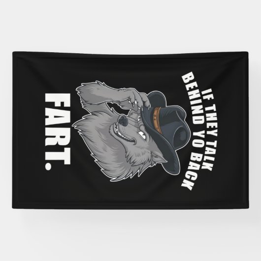 彼らはもしあなたの背骨のミームの後ろに話しおもしろいている 横断幕 (横)