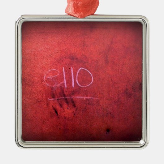 彼らはもしもし何を意味するか? メタルオーナメント (正面)