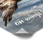 彼らはイーグルやる気を起こさせる引用文を舞う ポスター (角)