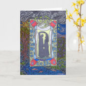 彼らはカナの家で結婚踊った カード (黄色い花)