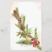 彼らはクリスマスブライダルシャワーのゲームカード チラシ (裏面)