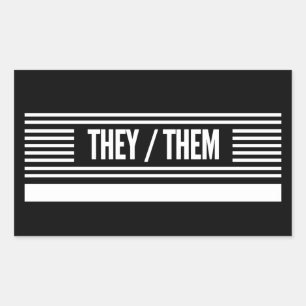 彼らはストライプの宇宙と書共に 長方形シール