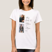 彼らはダブル卒業写真Tシャツを作った Tシャツ (正面)