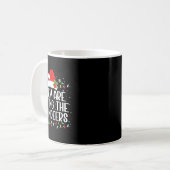 彼らはトナ食べカイのクリスマスおもしろいティーだ コーヒーマグカップ (正面左)