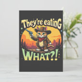 彼らはトランプ大統領選挙猫カウボーイを食べている 招待状 (スタンド正面)