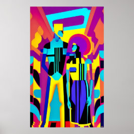 彼らはパーティーで会った – Ken Gage Art ポスター