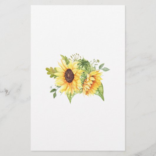 彼らはブライダルシャワーひまわりゲームカード チラシ (裏面)