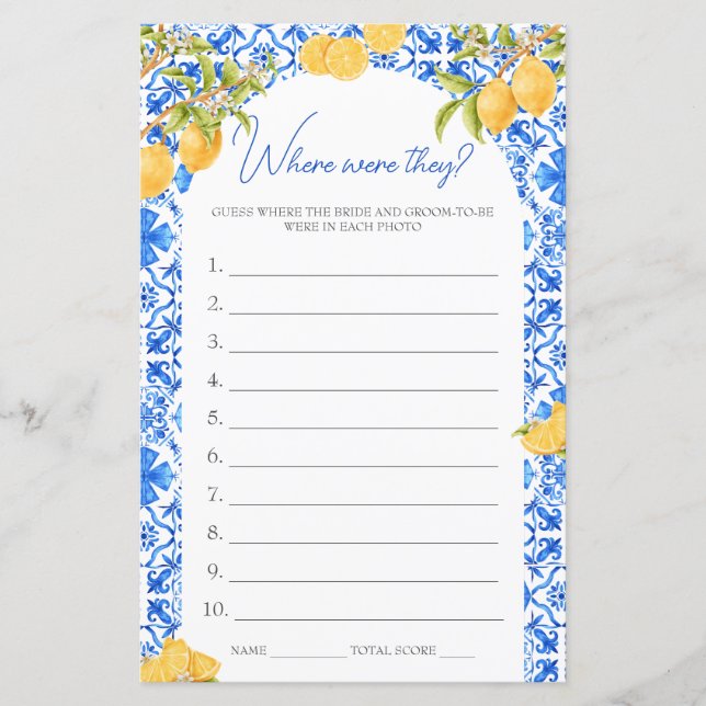 彼らはブライダルシャワーゲームのメイン絞り (正面)