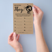 彼らはブライダルシャワーゲーム素朴カードはどこにいた チラシ (ハンドル)