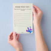 彼らはブライダルシャワーゲーム蝶フライヤー チラシ