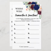 彼らはブライダルシャワー英語のゲスペインのーム (正面/裏面)