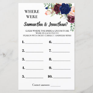 彼らはブライダルシャワー英語のゲスペインのーム