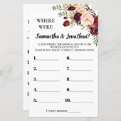 彼らはブライダルシャワー英語のゲスペインのーム (正面/裏面)