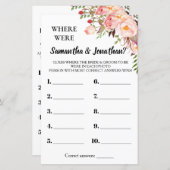 彼らはブライダルシャワー英語のゲスペインのーム (正面/裏面)