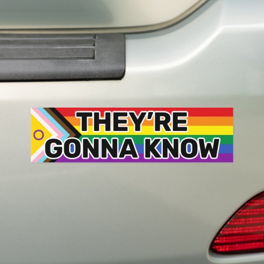 彼らはブラックインターセックスインクルーシブプライドを知る バンパーステッカー (車上)