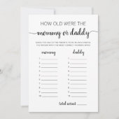 彼らはベビーシャワーパーティーカードをゲームした 招待状 (正面)