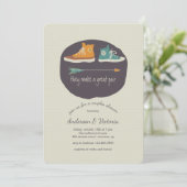 彼らはペア素晴らしシャワー招待状を作る 招待状 (スタンド正面)