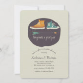 彼らはペア素晴らしシャワー招待状を作る 招待状 (正面)